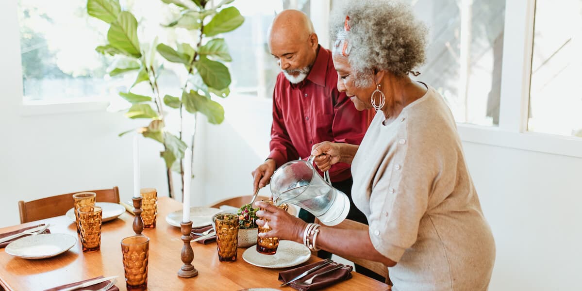 Setting the table