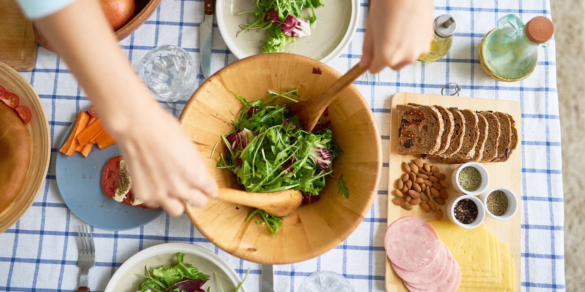 Mixing Salad