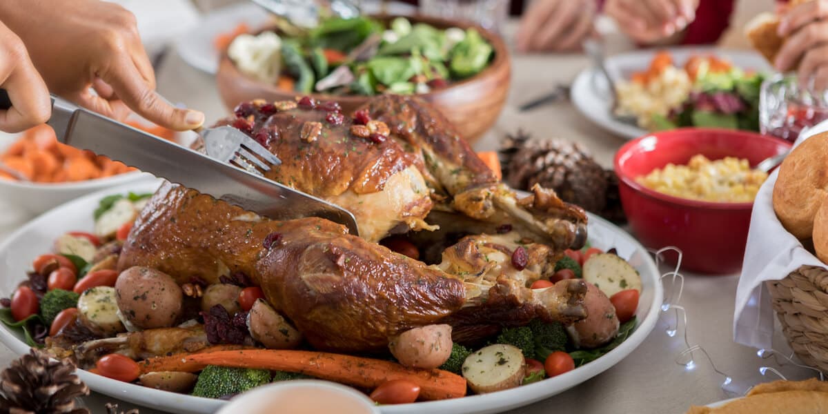 Cutting Turkey